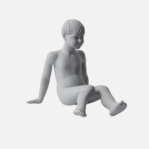 Mannequin de vitrine enfant - DAISY - IDW PARIS - réaliste / assis