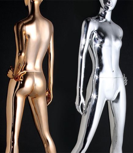 Mannequin de vitrine femme - CHROME FINISH - CNL mannequins - abstrait