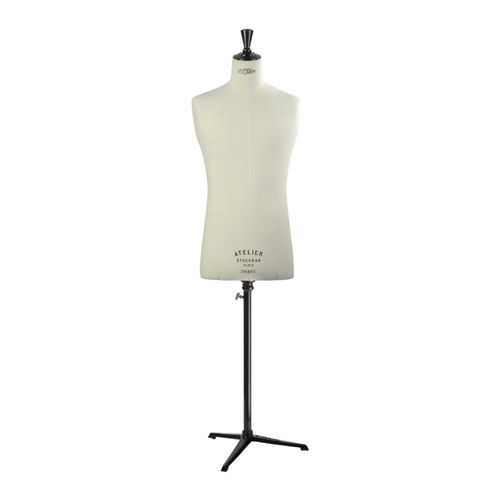 Mannequin de couture homme - B485 - STOCKMAN - abstrait / sans-tête / blanc