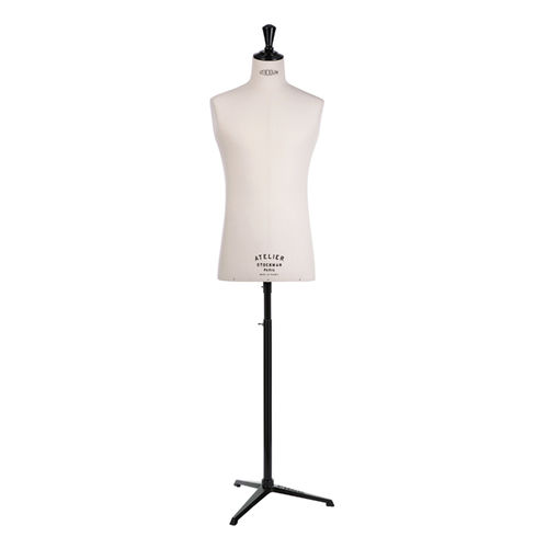 Buste mannequin homme - B385/48 FINISH ECRU CANVAS 01 - STOCKMAN - abstrait