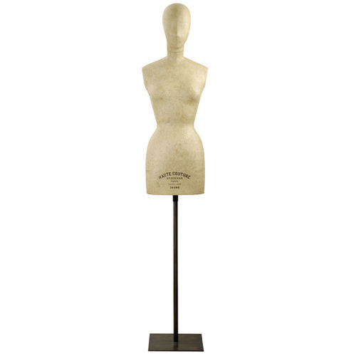 Buste mannequin femme - B406 PAPER FINISH WITH HEAD - STOCKMAN - vintage