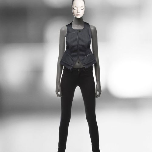Mannequin de vitrine femme - 81 ABSOLUTE - WINDOW FRANCE - réaliste / assis / haut de gamme