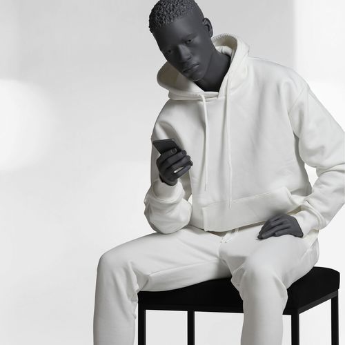 Mannequin de vitrine homme - 163 CITIZENS - WINDOW FRANCE - mode / assis / noir