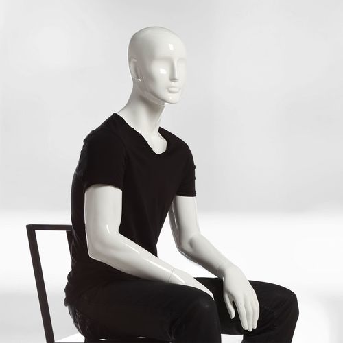 Mannequin de vitrine homme - 26  - WINDOW FRANCE - abstrait / assis / haut de gamme