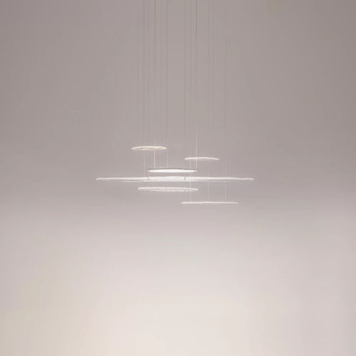 Lustre contemporain - Bruma Sparse 185 - Giopato & Coombes - en aluminium / en verre de Murano / professionnel