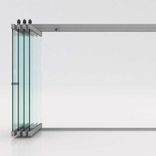 Cloison pliante - FB CR - Salinox - vitrée / en aluminium / professionnelle