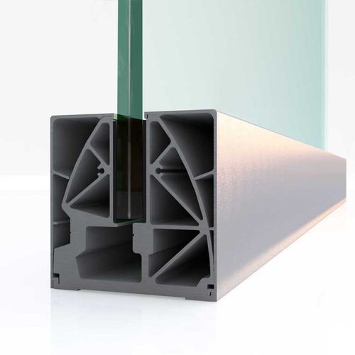 Garde-corps en verre - SB 1010 - Salinox - en aluminium / à panneaux en verre / d'intérieur