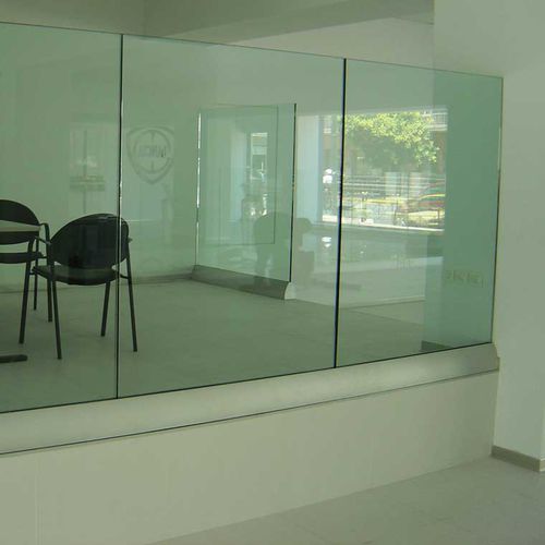 Garde-corps en verre - SB 1210 - Salinox - en aluminium / à panneaux en verre / d'intérieur