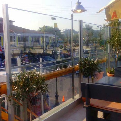 Panneau pare-vent en verre - SYSTEM MW 40 - Salinox - en aluminium / professionnel