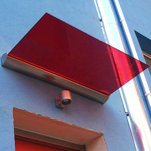 Auvent d'entrée - SALI BASE - Salinox - en aluminium / en verre / plat