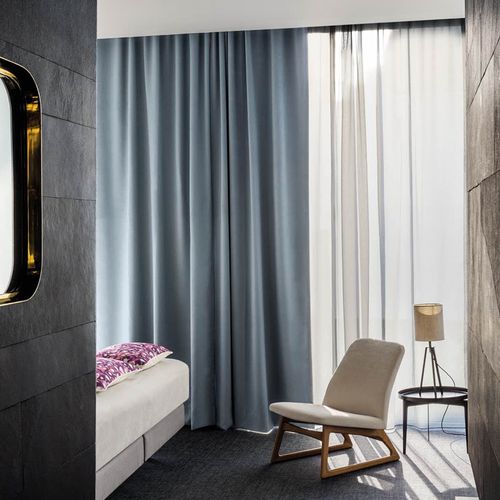 Tissu pour rideaux - ATATON DIM OUT : VOIS - FR-One - uni / en polyester / lavable