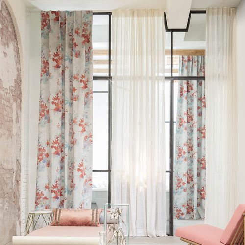 Tissu d'ameublement - GOSSIAN : GWENDOLINE - FR-One - pour rideaux / à fleurs / polyester FR