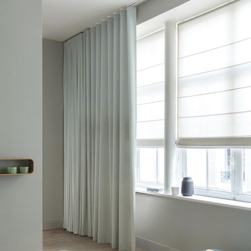 Tissu pour rideaux - JEST - FR-One - uni / polyester FR / lavable