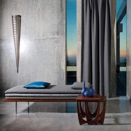 Tissu d'ameublement - NALI & NYX : NALI - FR-One - pour rideaux / uni / polyester FR