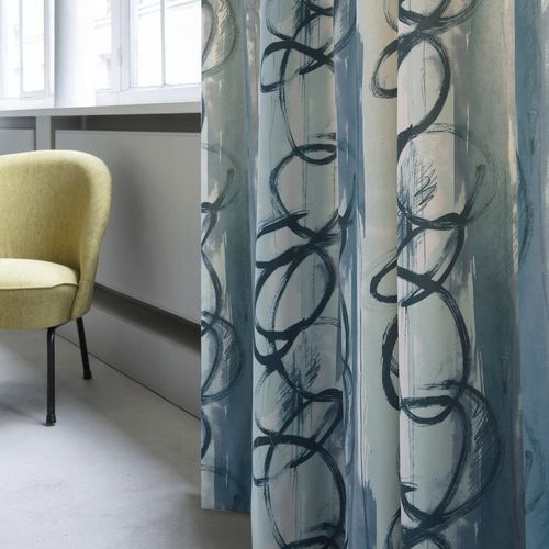 Tissu pour rideaux - JUBILEA : JEDI - FR-One - à motif / polyester FR / en velours