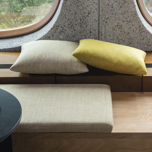 Tissu d'ameublement - OUZO - FR-One - pour rideaux / uni / polyester FR