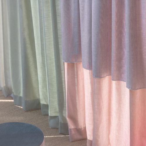 Tissu pour rideaux - LIRO  - FR-One - uni / en polyester / tissage