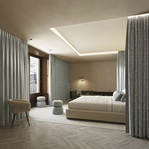 Tissu pour rideaux - SENSATIONAL : SAVANT  - FR-One - à motif / en polyester / lavable