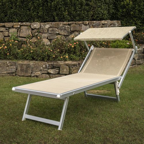 Bain de soleil contemporain - RELAX - RED SRL - en tissu / en aluminium anodisé / 100% recyclable
