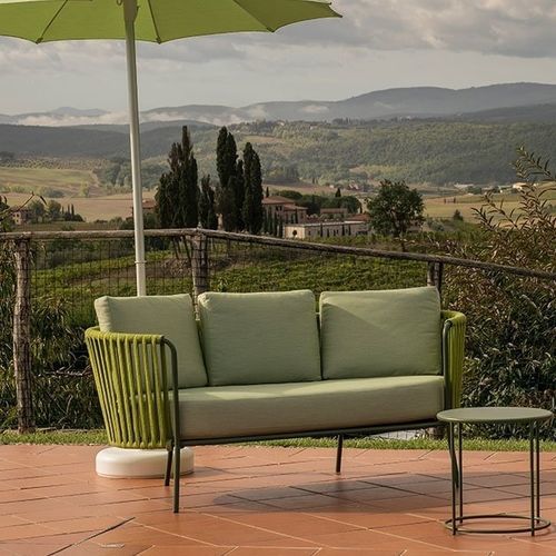 Canapé contemporain - VAL D’ORCIA LIFE - RED SRL - d'extérieur / en tissu / avec coussin amovible