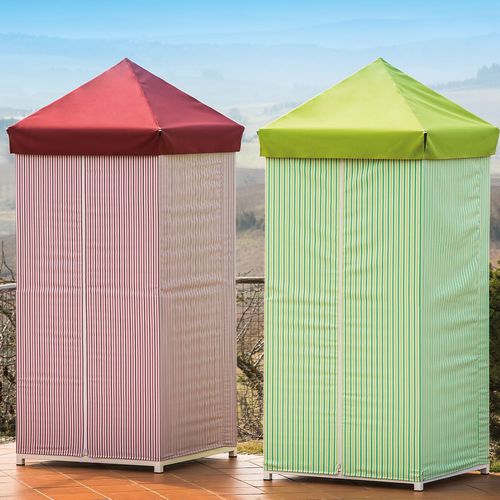 Cabine de jardin résidentielle - LIGHT - RED SRL - en acier galvanisé / en tissu
