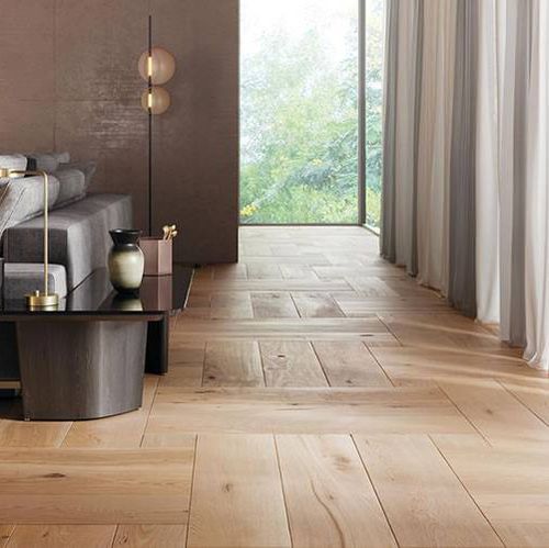 Parquet contrecollé - COULEUS D'AUTOMNE : WEAVE - Tropical woods - en chêne / huilé / verni