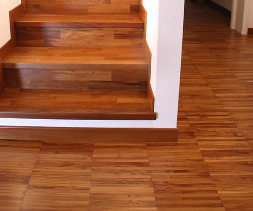 Parquet contrecollé - 4166 - Tropical woods - en iroko / verni / lisse