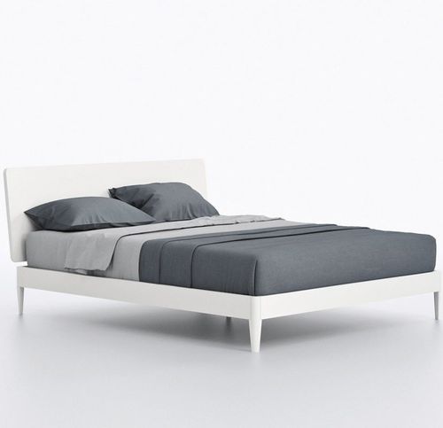 Lit double - SUEZ - cinquanta3 - contemporain / avec tête de lit / en bois laqué