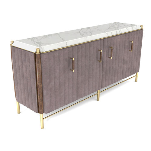 Buffet contemporain - Gemma - BITANGRA - en bois laqué / en noyer / en placage de bois