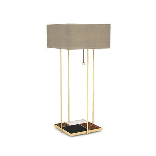 Lampadaire urbain - Tiles - BITANGRA - contemporain / en laiton poli / en satin