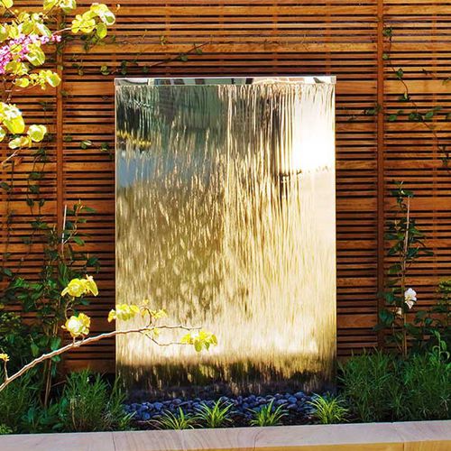 Mur d'eau acier inox - DAVID HARBER