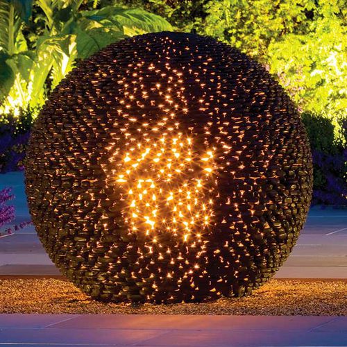Sculpture en ardoise - DARK PLANET - DAVID HARBER - de jardin / pour espace public