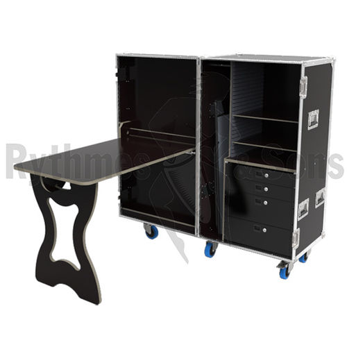 Bureau pour open space - FOR 1010 BLK - Rythmes & Sons - sur pied / design industriel / en contreplaqué