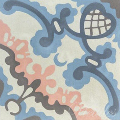 Carreau de ciment d'intérieur - V14-07 - Viet Tiles Corporation - de sol / mural / à motif