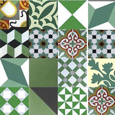 Carreau de ciment mat - GREEN LAKE - Viet Tiles Corporation - d'intérieur / de sol / mural