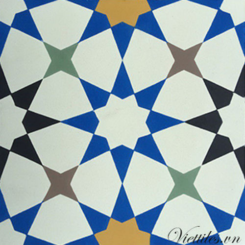 Carreau de ciment d'intérieur - V20-271 - Viet Tiles Corporation - de sol / mural / à motif géométrique