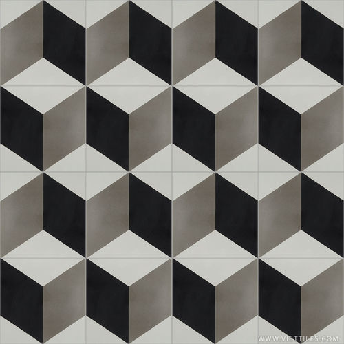 Carreau de ciment d'intérieur - V20-380 - Viet Tiles Corporation - d'extérieur / de sol / mural