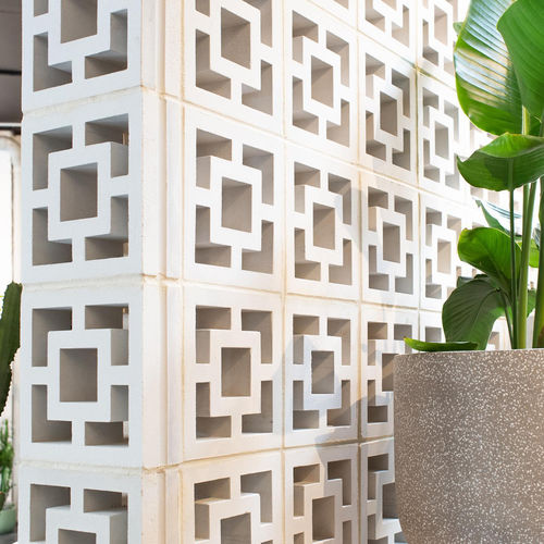 Bloc de béton creux - VCB30-003-1000 SQUARES - Viet Tiles Corporation - pour clôture de jardin / pour mur / à haute résistance