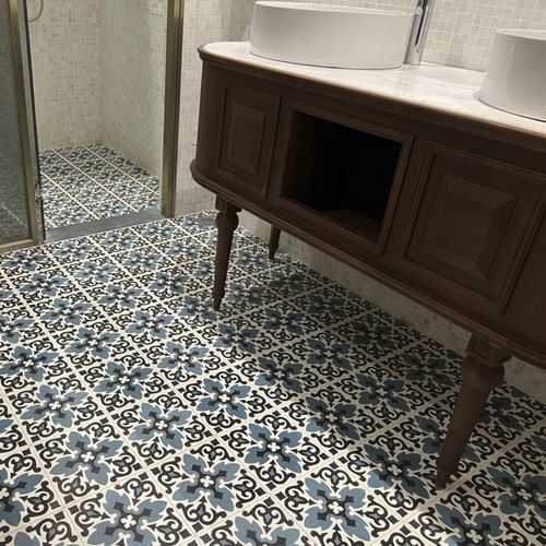 Carreau de ciment mat - V20-212 - Viet Tiles Corporation - d'intérieur / de salle de bain / de cuisine