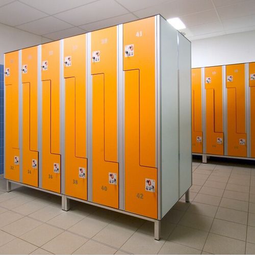 Casier vestiaire en HPL - JLF-L-074 - Guangdong Yuhua Building Materials Co.,Ltd. - pour installation sportive