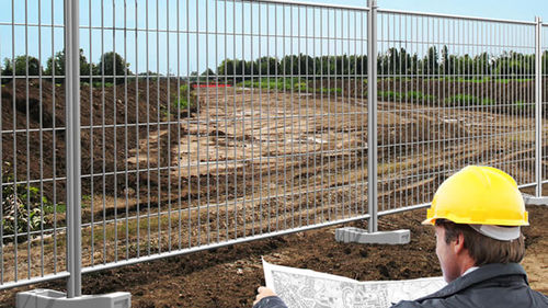 Clôture grillagée - AC15 - GBM BUILDING EQUIPMENTS - pour espaces verts / pour chantier / en acier