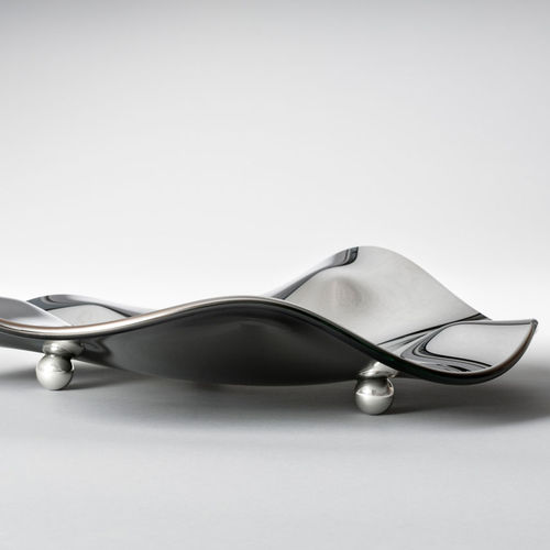 Vase contemporain - STINGRAY SILVER - PlusObject - en verre / fait main
