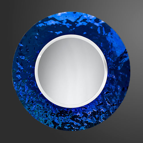 Miroir mural - CIRCLE INDIGO - PlusObject - contemporain / rond