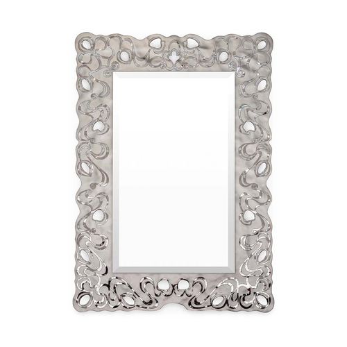 Miroir mural - MIRROR ASSIA - PlusObject - contemporain / carré / argenté