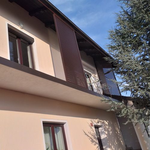 Volet coulissant - SPR Q4O - Soltec - en bois / en aluminium / aspect bois