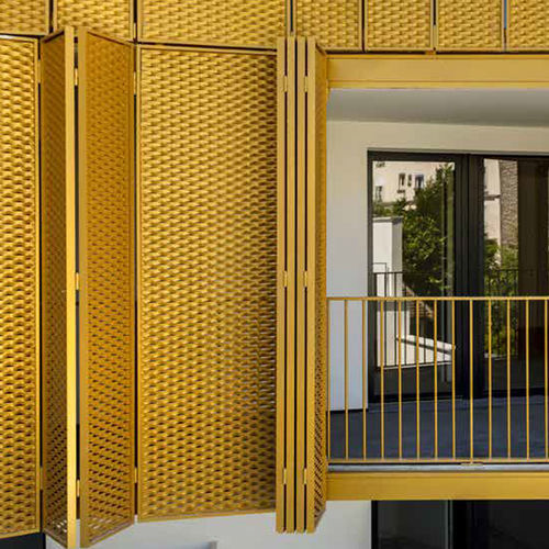 Brise-soleil en aluminium - FPE Q40 - Soltec - pour façade / pour fenêtre / vertical