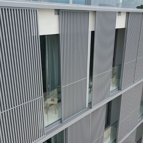 Volet coulissant - BM - Soltec - aluminium / coloré / pour fenêtre