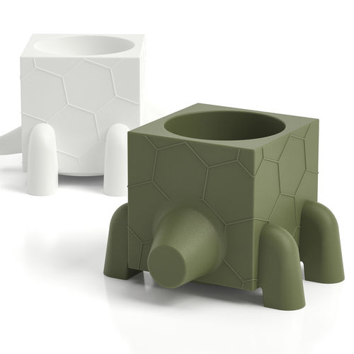 Pot de fleur en polyéthylène - FERA RUGA DEEP - Lyxo Design - à poser / géométrique / résistant aux UV