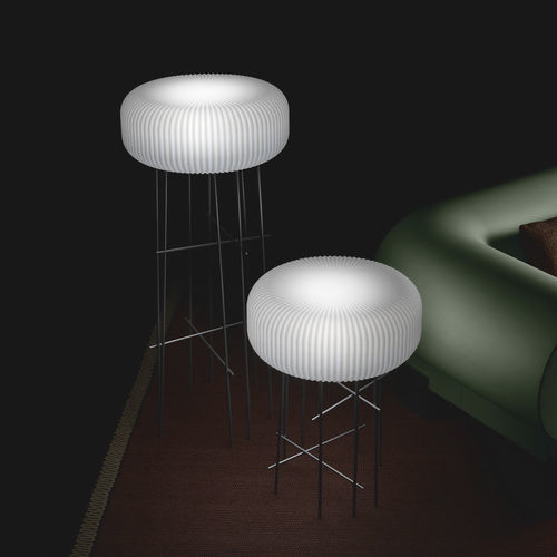 Lampe sur pied - ELLY - Lyxo Design - en polyéthylène / en métal / contemporaine