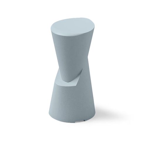 Tabouret de bar minimaliste - DOT - Lyxo Design - en polyéthylène / avec piètement en polyéthylène / piètement central